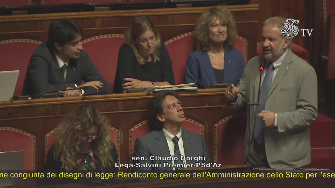 🔴 Intervento in Aula del Sen. Claudio Borghi sul rendiconto del bilancio statale (24.07.2025)