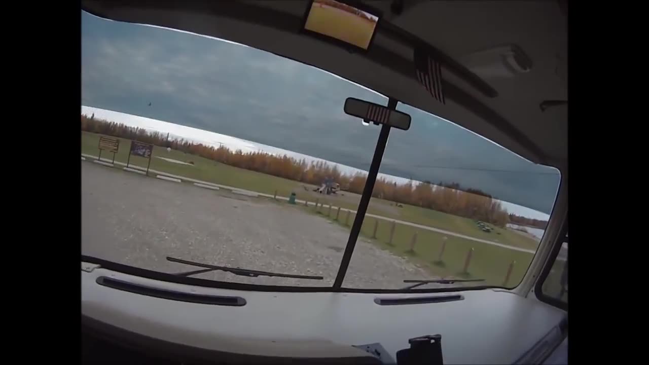 being visited by a creature while solo camping in RV in north pole Alaska