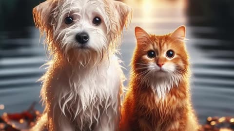 Slime Dog vs Electric Cat Extreme Fight