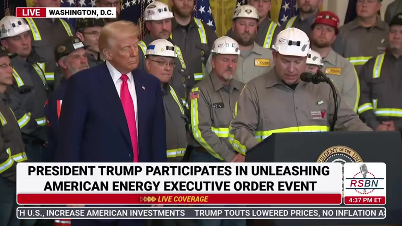 RSBN Pres. Trump Participates in Unleashing American Energy Executive Order Event - 4825