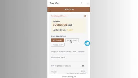 big mining mini app telegram quantbot singin 60days get100usd