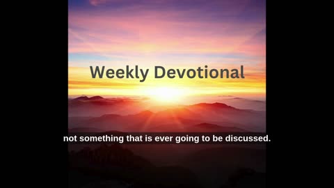 Devotional: July 3, 2025