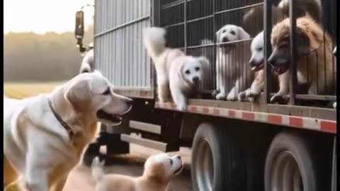 AI dog save dogs #ai #cute #puppy