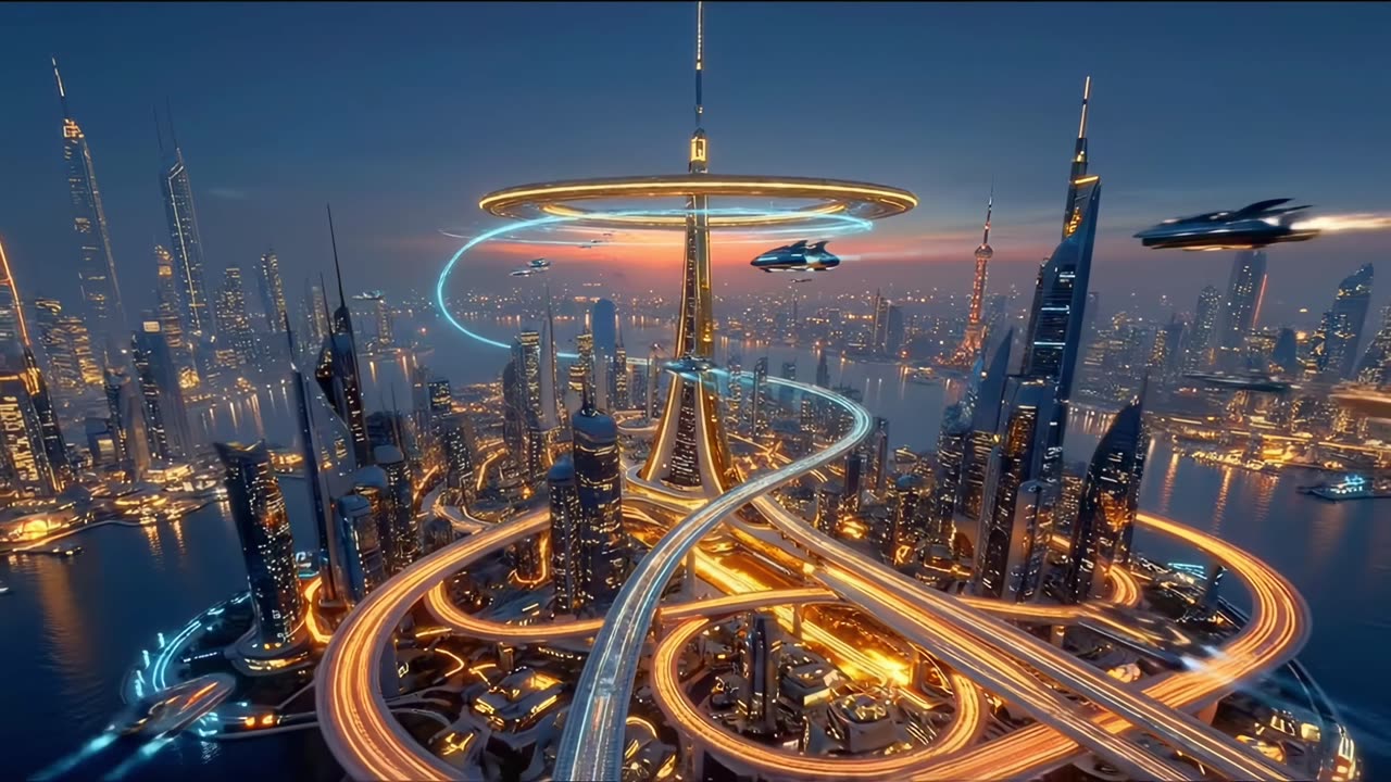 Inside 2147: A Golden Eco-Utopia Where Nature and AI Rebuild the World