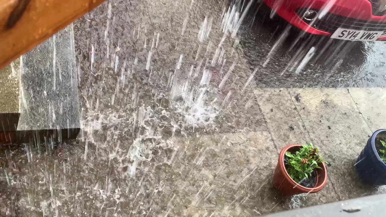 Heavy rain and thunder!