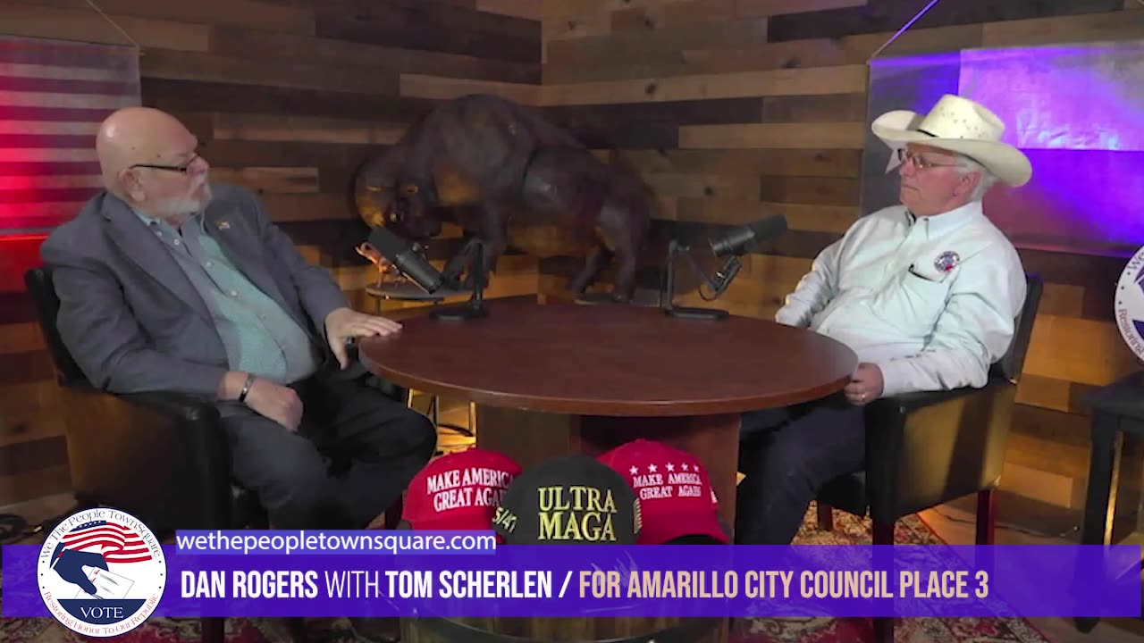 Dan Rogers with Tom Scherlen, Candidate for Amarillo City Council Place 3