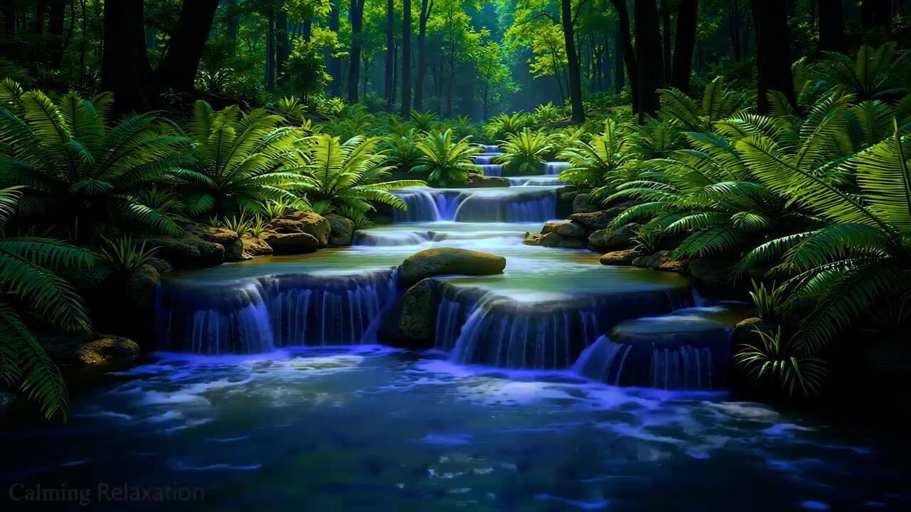 Gentle babbling brook - Birds chirping | Nature Music for Relaxation, Meditation and Sleep