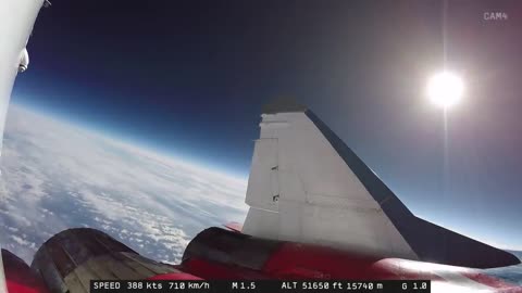 MIG-29 High Altitude Flight