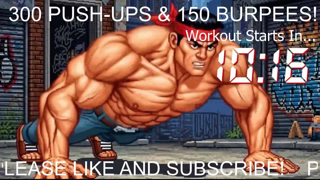 Everyday 300 push ups and 150 Burpees!