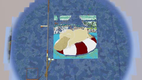 Minecraft Multiplayer Map art Of Psyduck