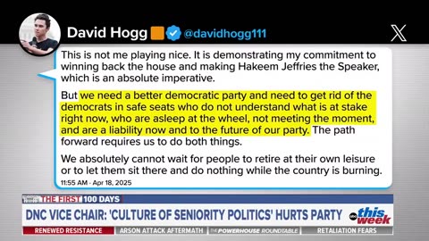 Hakeem Jeffries reacts to David Hogg