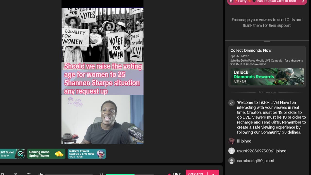 Shannon Sharpe situation and voting age