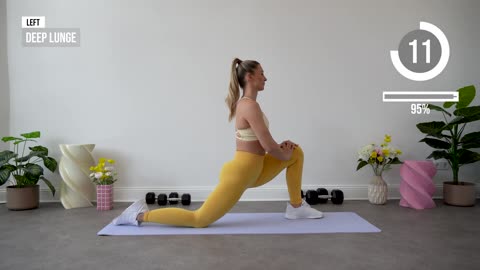 20 MIN TONED GLUTES + AB Workout - With Weights - Leg Day - Home Workout