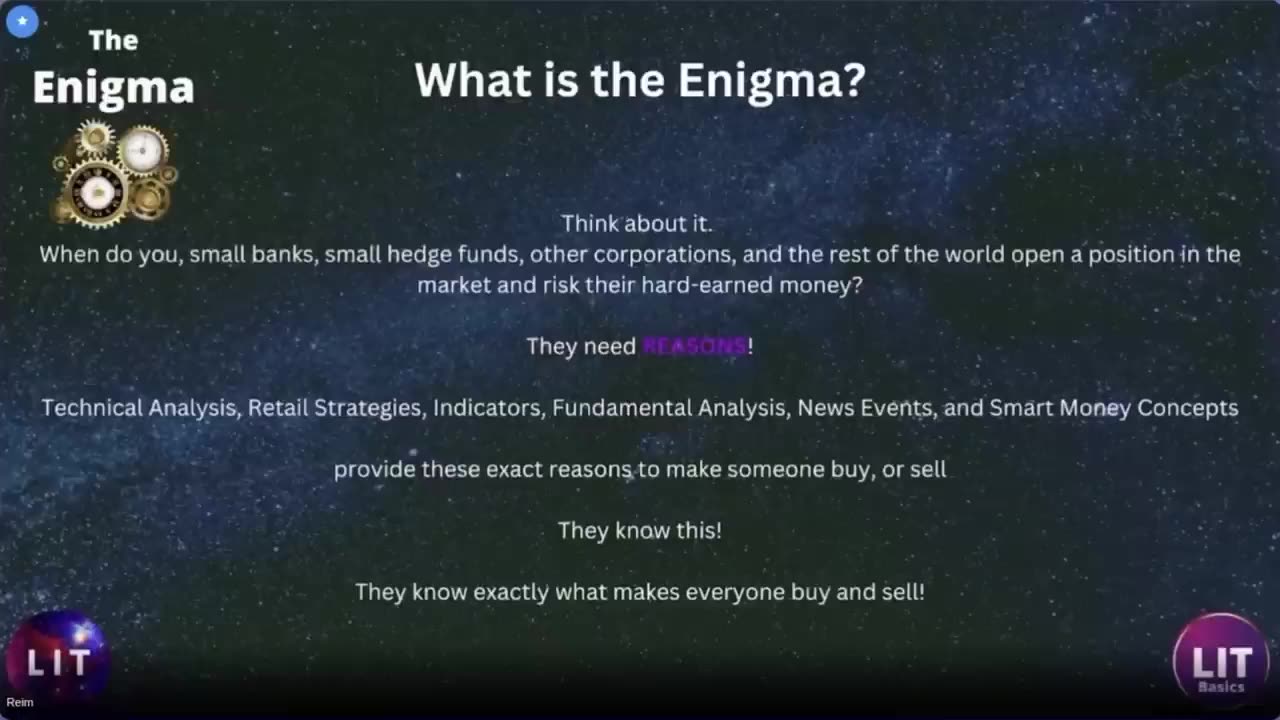 The "Theory" on how the market really works, Episode 1 of the Road to Inducement Mastery