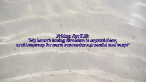 Crystal Clear Direction ~ Friday, April 18, 2025 ~ Numerology @ a Glance!