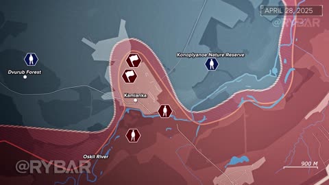 🇷🇺 🏹 🎣 Rybar’s Analysis: Expansion Along the Oskil River and the Battle for Kondrashivka