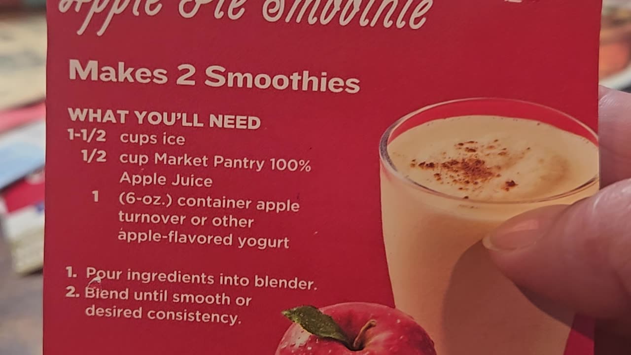 Recipe for Apple Pie Smoothie