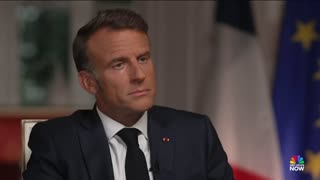 French President Emmanuel Macron responds to Trump's comments about a Ukraine deal from Putin