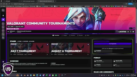How to register for a tournament on League OS - LAG Esports