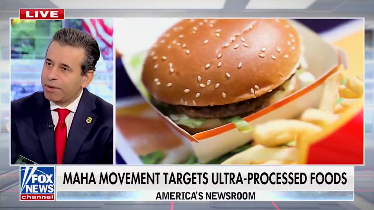 Dr Makary "The food pyramid left out ultra-processed foods thats now 70% of childrens diet