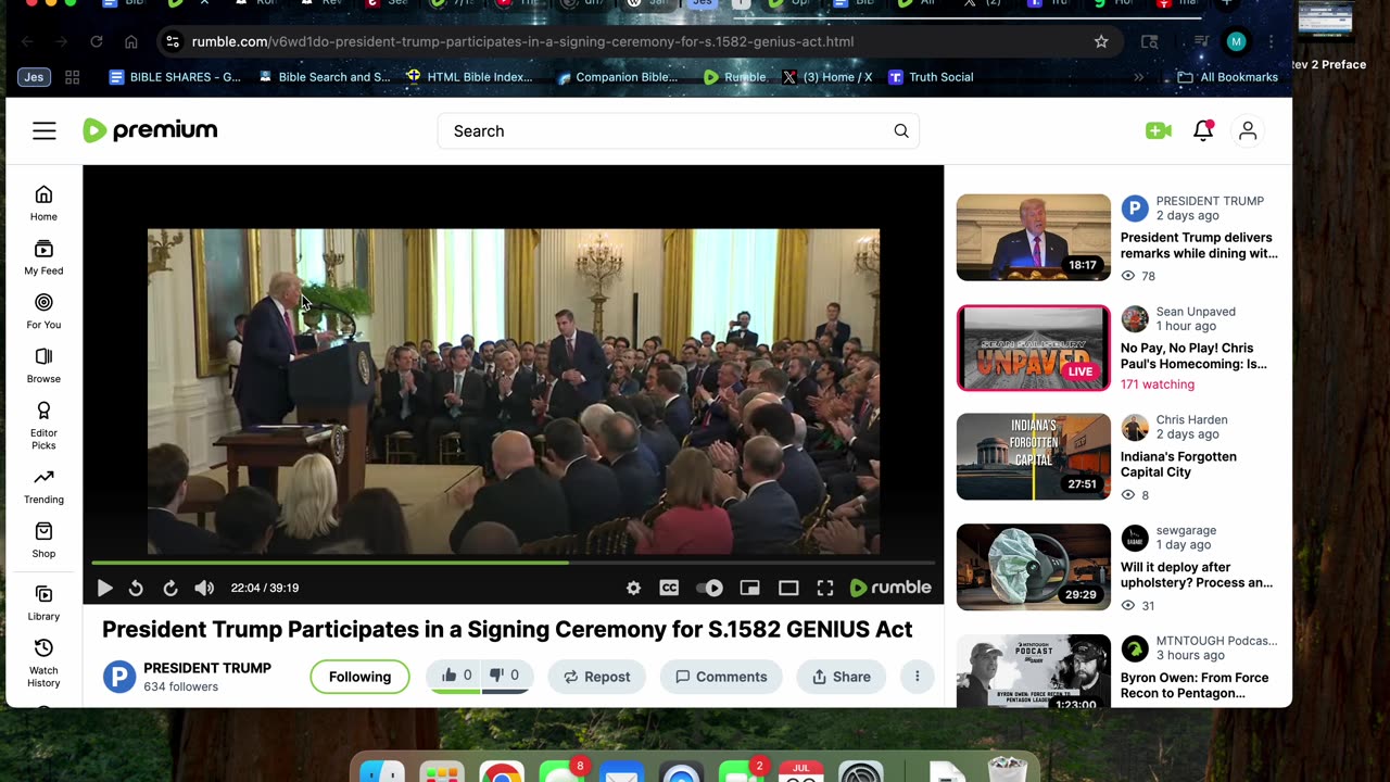 Trump’s Genius Act is the Gen 3:1 subtilty of Satan to get us at Rev 13:15-17?