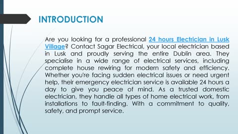 Are you looking for a professional 24 hours Electrician in Lusk Village?