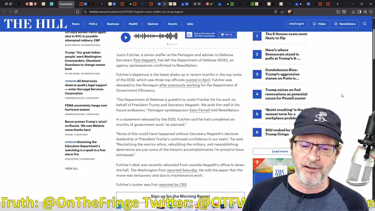 Panic In DC, Epstein Smoke Screen