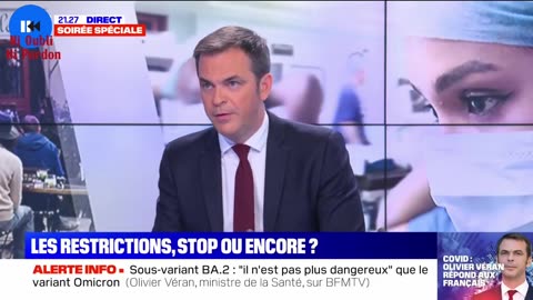 Olivier Véran : « Une injection et deux infections, que cette infection soit avant les injections… »