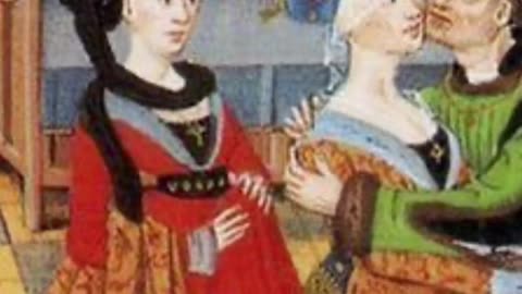 THE ESCOFFION A HEART SHAPED HEADDRESS POPULAR BETWEEN THE 13TH & 15TH CENTURY
