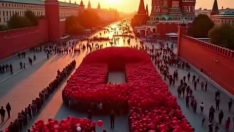May the 9th celebrations in Moscow