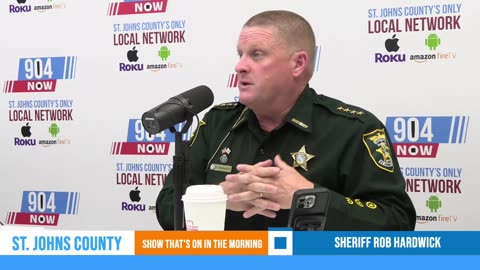 St. Johns County Sheriff Rob Hardwick joins us in studio!