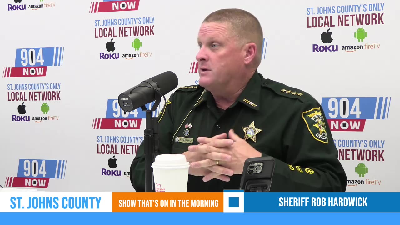 St. Johns County Sheriff Rob Hardwick joins us in studio!