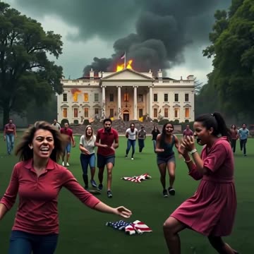 Cena da Casa Branca sendo destruída 2