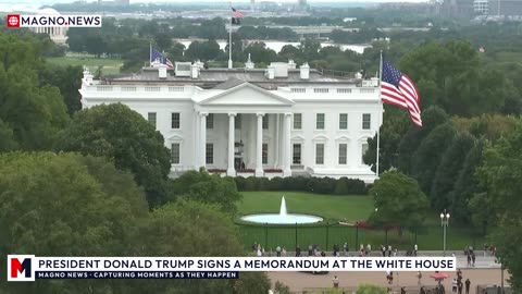 🇺🇸 President Donald Trump Signs a Memorandum at The White House [LIVE]