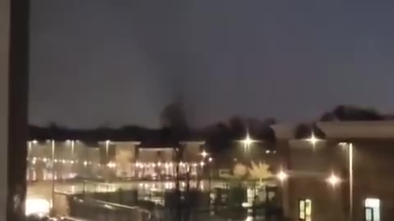 Tornado on the ground in Carmel, Indiana