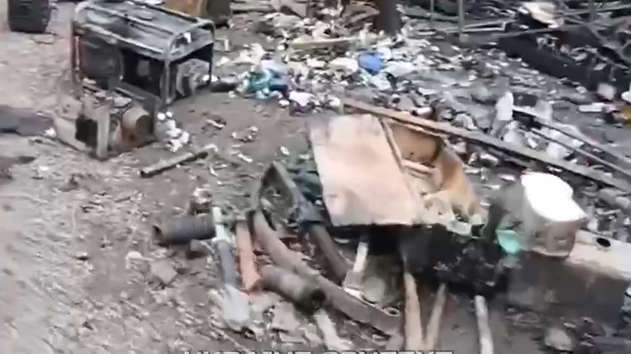 Russian Soldier Films Aftermath of Drone Strikes Overnight