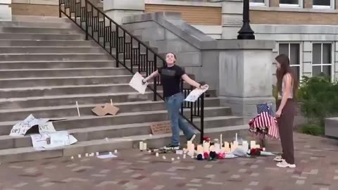Who is Kerri Rollo? Vandalizing Charlie Kirk memorial in Bentonville