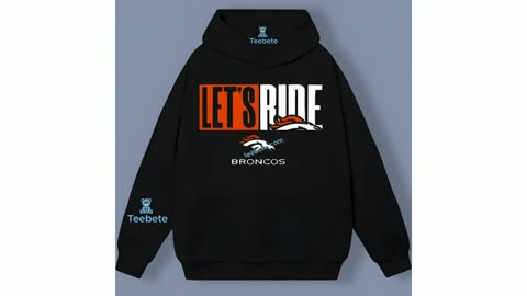 Lets Ride Denver Broncos Logo T Shirt Design