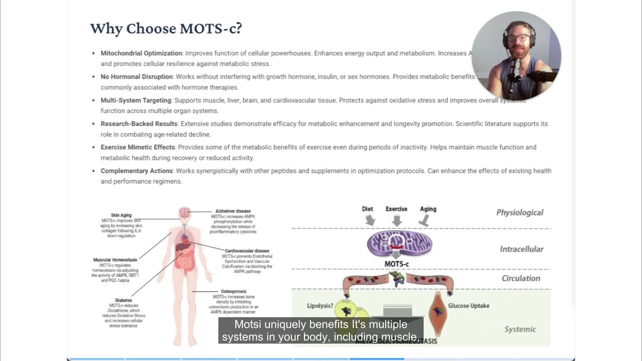 MOTS-c Peptide Masterclass for Beginners (Slideshow)