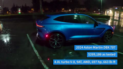 2024 Aston Martin DBX 707 - POV Rainy Night Drive (Binaural Audio)