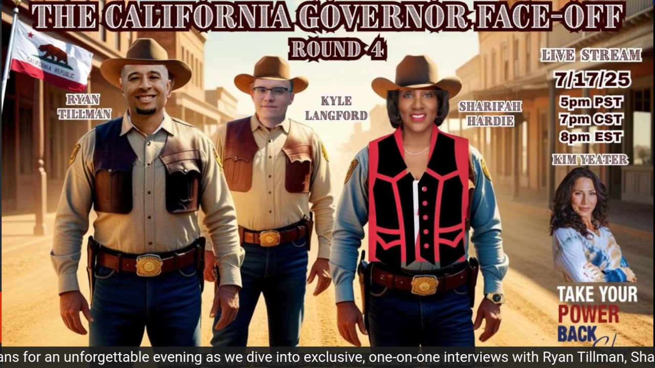 TAKE YOUR POWER BACK CALIFORNIA GOVERNOR FACE-OFF ROUND 4