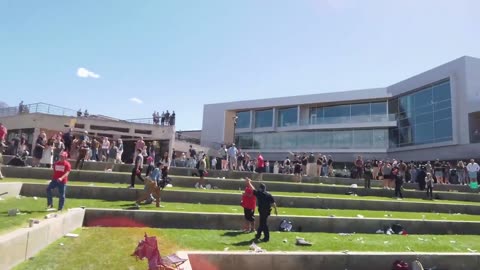 CHARLIE KIRK ASSASSINATION Raw FOOTAGE At UTAH STATE UNIVERSITY