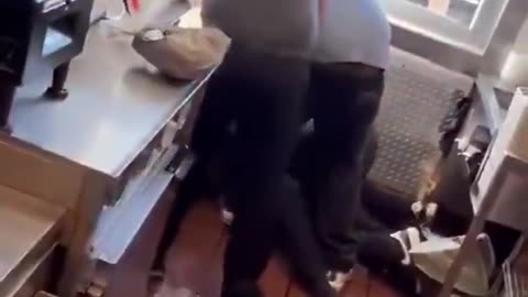 Brawl At The Mackdonowds Drive Thru