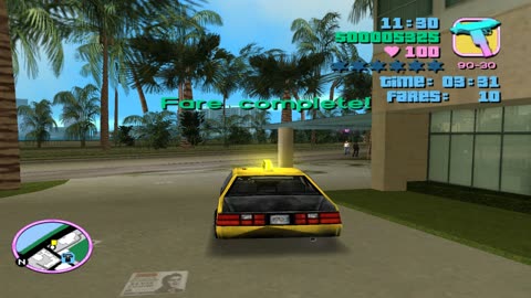 GTA Vice City: 60 FARES IN A ROW as a Taxi Driver, the BEST VICE CITY TAXI driver ever (Part 1)