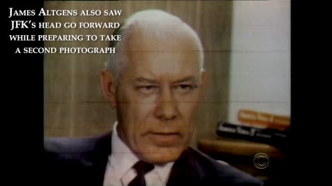 Dan Rather & Cartha DeLoach Descriptions of Fwd Lunge in Other Z Film Match Ike Altgens Witness Acct