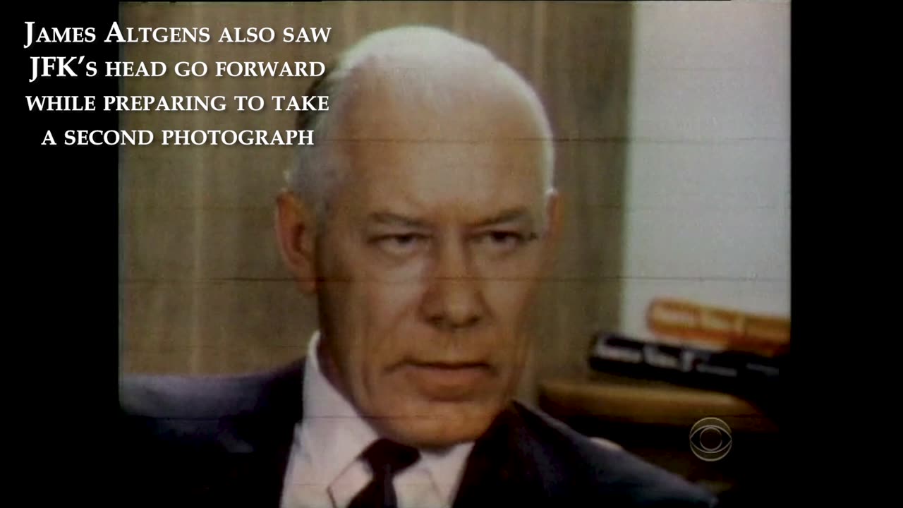 Dan Rather & Cartha DeLoach Descriptions of Fwd Lunge in Other Z Film Match Ike Altgens Witness Acct