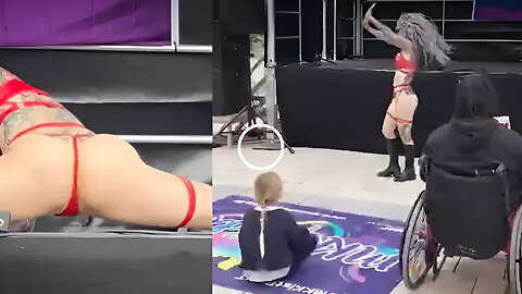 SCHLÜCHTERN, Germany - Pervert Drag Queen Show for Kids