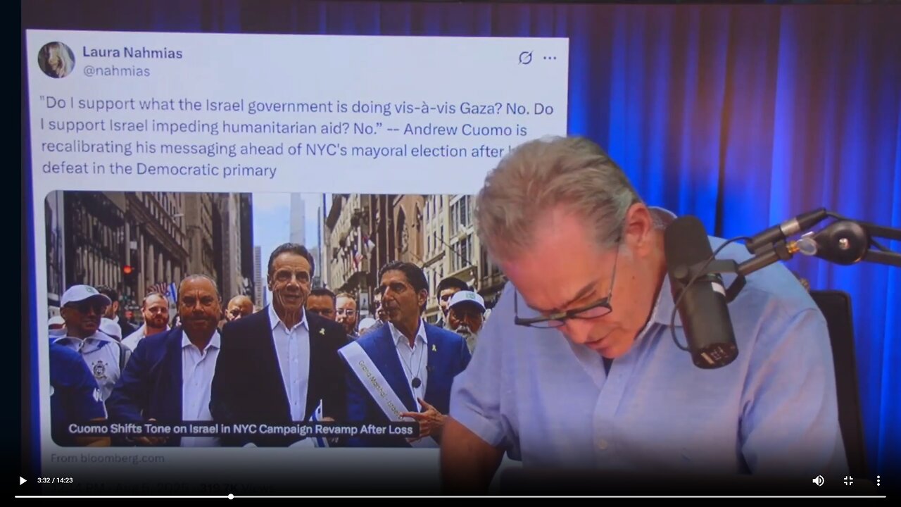 Andrew Cuomo becomes new antisemite after turning hisback on Netanyahu after serving as legal counsel▮The Jimmy Dore Show