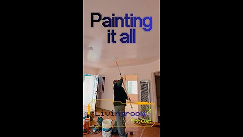 Painting walls and ceiling