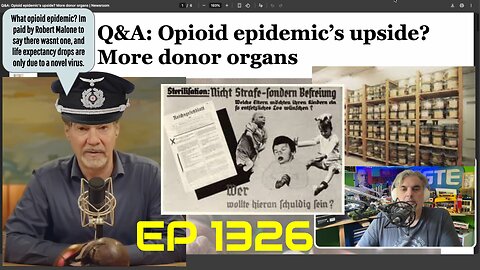 The upside of the opioid epidemic in the USA! (TY Bret Weinstein) Reigning young organs! 1326